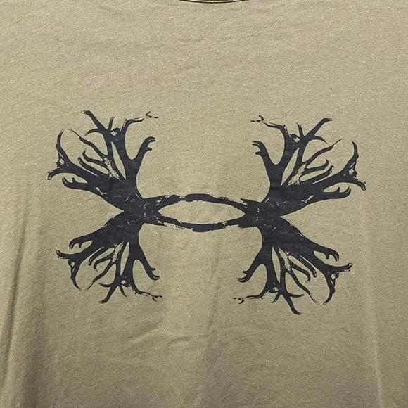 under Armour heat gear dear antler tree logo graphic long sleeve hunting shirt - Picture 2 of 8